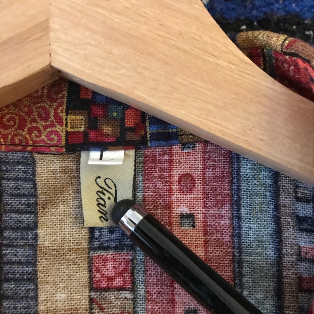 Boho Geometric Pattern Button Up. - image 5